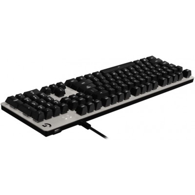 لوحة مفاتيح الألعاب الميكانيكية لوجيتك جي 413 مع إضاءة خلفية - أسود 