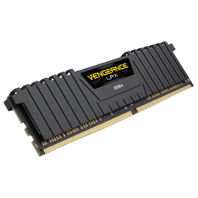 ذاكرة VENGEANCE® LPX 32 جيجابايت (2 x 16GB) DDR4 DRAM 3200M ميجاهرتز  C16  من كورسير - اسود 