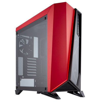 صندوق الكمبيوتر Carbide SPEC-OMEGA TG ATX  من كورسير باللون الأحمر والأسود