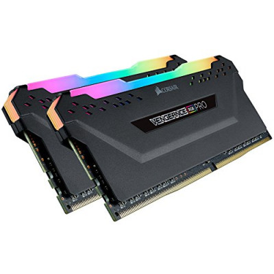 ذاكرة  VENGEANCE® RGB PRO 32GB (2 x 16GB) DDR4 DRAM 3200MHz C16  من كورسير - اسود