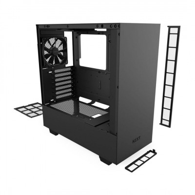 صندوق كمبيوتر NZXT H510 Compact Mid Tower - أسود