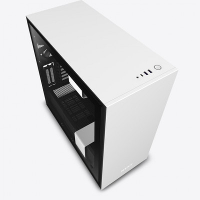 صندوق كمبيوتر NZXT H710i Mid Tower - أبيض 