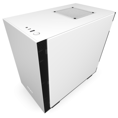 صندوق كمبيوتر NZXT H210 Mini ITX  - أبيض 