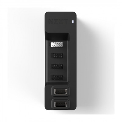 موزع USB داخلي من NZXT - يوسع 5 منافذ USB 2.0 - تصميم أنيق متعدد الوظائف