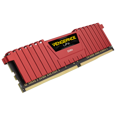 VENGEANCE® LPX 16GB (2 x 8GB) DDR4 DRAM 3200MHz C16 Memory Kit -Red 