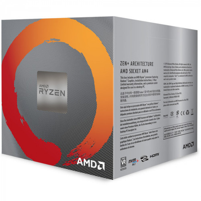 معالج AMD Ryzen 5 3400G 3.7 GHz Quad-Core AM4 من رايزن 