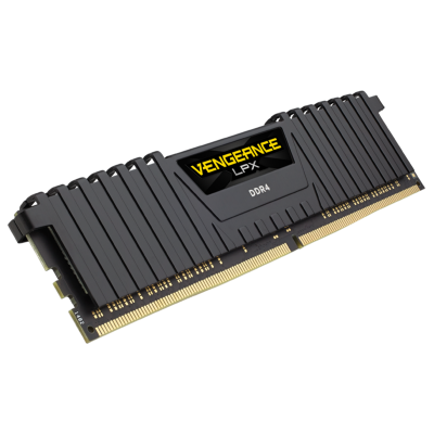  VENGEANCE® LPX ذاكرة DDR4 DRAM 2666 ميجاهرتز C16 سعة 16 جيجابايت (2 × 8 جيجابايت) من كورسير – أسود 