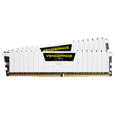 VENGEANCE® LPX 16 جيجابايت (2 × 8 جيجابايت) DDR4 DRAM 3200MHz C16 طقم ذاكرة من كورسير - أبيض