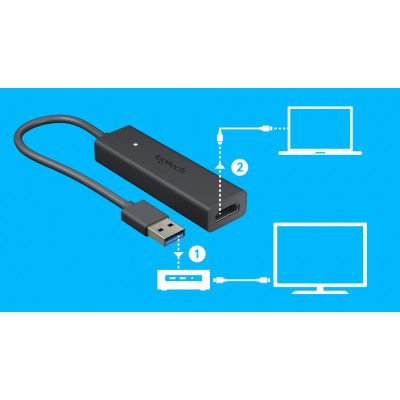 وصلة HDMI لمشاركة الشاشة من لوجيتيك
