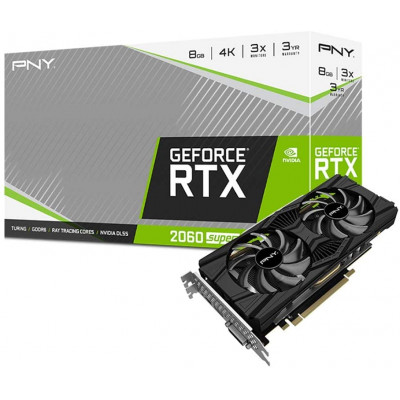 PNY GeForce RTX 2060 SUPER 8GB مروحة مزدوجة