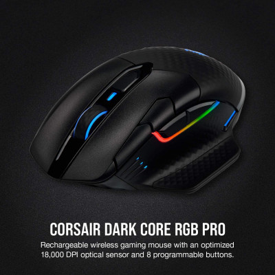 كورسير Dark Core RGB Pro ، ماوس ألعاب لاسلكي 