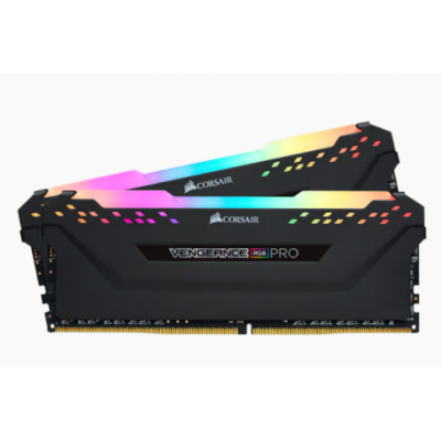 ذاكرة VENGEANCE® RGB PRO 32GB (2 x 16GB) DDR4 DRAM 3600MHz C18 Memory Kit — اسود