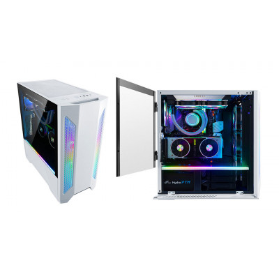 صندوق الكمبيوتر Lian Li Lancool 2 Tempered Glass ATX Case من ليان لي - أبيض 
