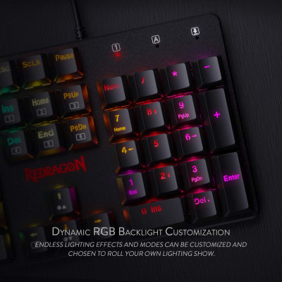  لوحة مفاتيح الألعاب الميكانيكية K589 Shrapnel RGB من ريدراجون