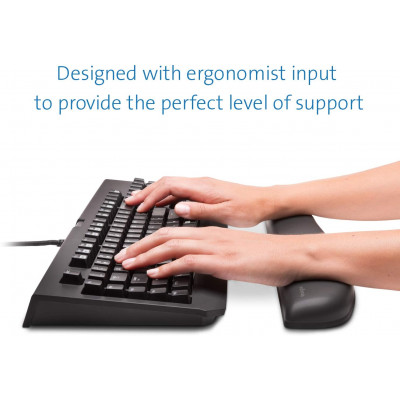 مسند المعصم ErgoSoft للوحات المفاتيح الميكانيكية والألعاب من كنسينغتون ، أسود
