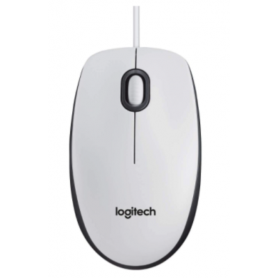 ماوس Mouse M100 USB- ClmShl Logitech ابيض 