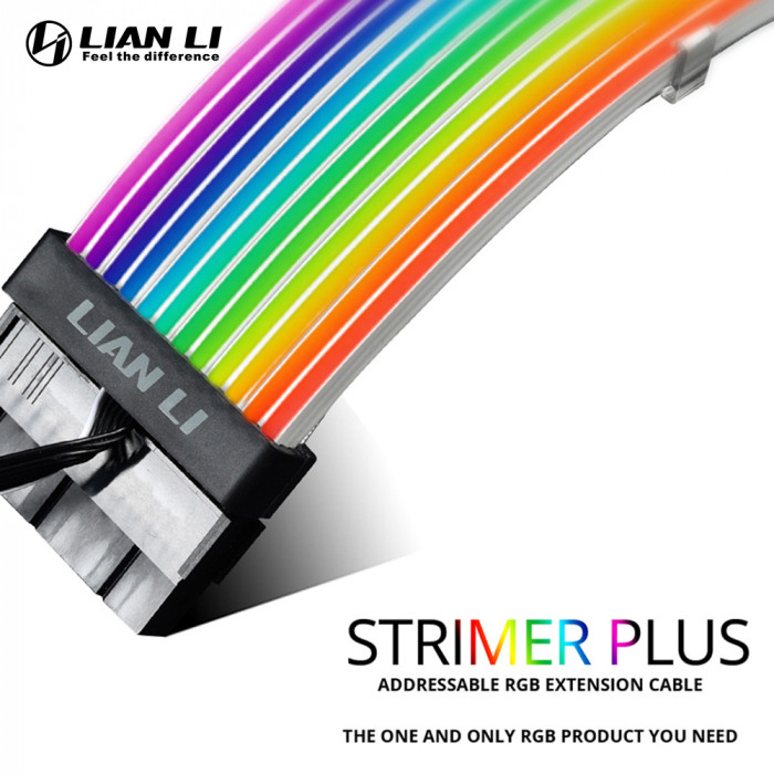 كابل التمديد  PW24-V2 ADDRESSABLE RGB STRIMER Plus 24-PIN من ليا لي - عريض 