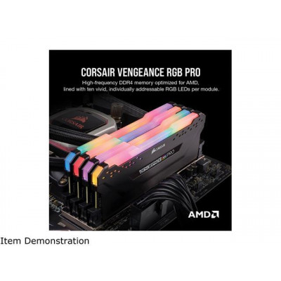 ذاكرة سطح المكتب من كورسير Vengeance RGB Pro (AMD Ryzen Ready) 32 جيجابايت (2 × 16 جيجابايت)  DDR4 3600 (PC4 28800) طراز  Intel XMP 2.0