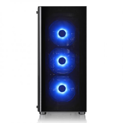 Thermaltake V200 Tempered Glass RGB Edition 12V MB Sync Capable ATX Mid-Tower Chassis صندوق الكمبيوتر 
