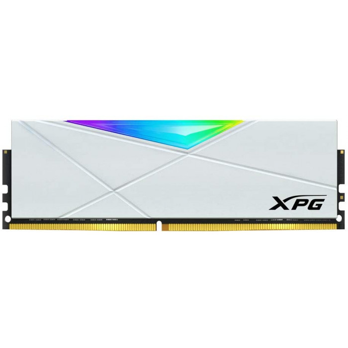 ذاكرة ألعاب سطح المكتب XPG D50 RGB 32GB (2x16GB) 3200MHz DDR4 PC4-25600 U-DIMM 288-Pins CL16-20-20 - أبيض