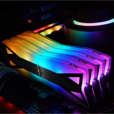  ذاكرة سطح المكتب XPG DDR4 D60G RGB 16 جيجا بايت (2x8 جيجا بايت) 3200 ميجا هرتز CL16 PC4-25600 U-DIMM - رمادي