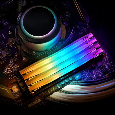  ذاكرة سطح المكتب XPG DDR4 D60G RGB 16 جيجا بايت (2x8 جيجا بايت) 3200 ميجا هرتز CL16 PC4-25600 U-DIMM - رمادي