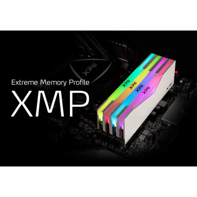 ذاكرة سطح المكتب  XPG DDR4 D50 RGB 16 جيجابايت (2 × 8 جيجابايت) 3200 ميجاهرتز PC4-25600 U-DIMM 288 - أبيض