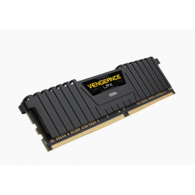 Corsair VENGEANCE® LPX 32GB (2 x 16GB) DDR4 DRAM 2666MHz C16 ذاكرة عشوائية - اسود  كورسير