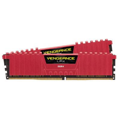 VENGEANCE® LPX 16GB (2 x 8GB) DDR4 DRAM 3200MHz C16 Memory Kit -Red 
