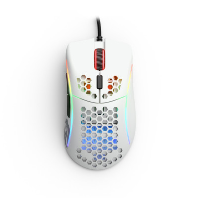 Bundle 2 | Model D Minus Matte White + Kraken-Mechanical Keyboard-Red + Gaming Mouse Pad flick XL