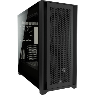 كورسير | 5000D AIRFLOW غلاف كمبيوتر من الزجاج المقوى Mid-Tower ATX - أسود | CC-9011210-WW