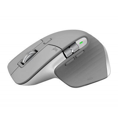 Logitech MX Master 3 Mouse Laser Technology Darkfield 4000 dpi, Bluetooth, Mid Grey