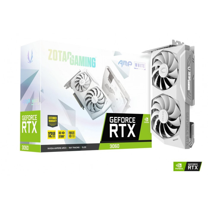 زوتاك | بطاقة رسومات للالعاب | GAMING GeForce RTX 3060 AMP White Edition | ZT-A30600F-10P