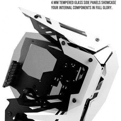 انتيك | صندوق للكمبيوتر | Torque White / Black Aluminum ATX Mid Tower 