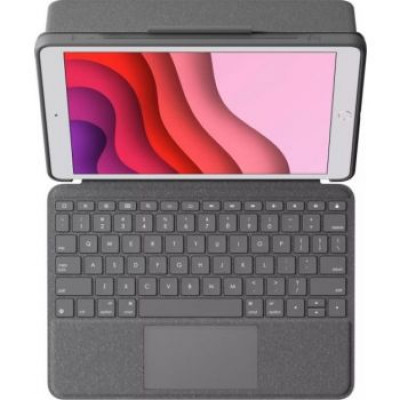 لوجيتك|  Combo Touch 7th Gen Backlit keyboard case with trackpad and Smart Connector for iPad Keyboard ARAB - Graphite | 920-009996