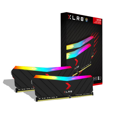 PNY | ذاكرة الوصول العشوائي | XLR8 RGB DDR4 3200 ميجا هرتز 16 جيجا | MD16GK2D4320016XRGB