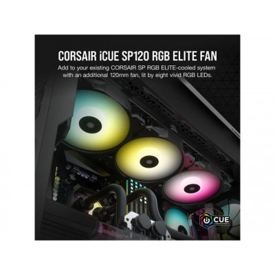 كورسير  | مروحة فردية | iCUE SP120 RGB ELITE Performance 120mm PWM Single Fan | CO-9050108-WW