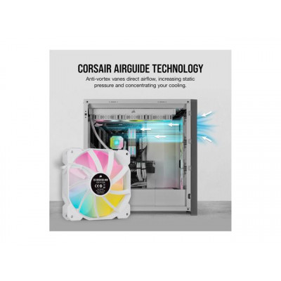 كورسير  |مروحة فردية  | iCUE SP120 RGB ELITE Performance 120mm White PWM Single Fan | CO-9050136-WW