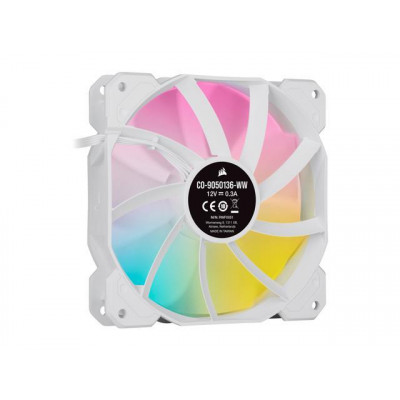 كورسير  |مروحة فردية  | iCUE SP120 RGB ELITE Performance 120mm White PWM Single Fan | CO-9050136-WW