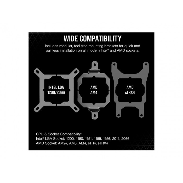 كورسير  | مبرد الوحدة المركزية |H100i ELITE CAPELLIX WHITE, 240mm Radiator— White | CW-9060050-WW