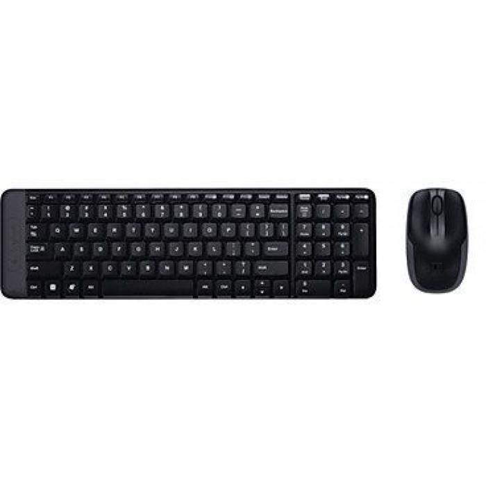 لوجيتك | مجموعة لوحة مفاتيح وماوس لاسلكي MK220 - أسود | 920-003160
