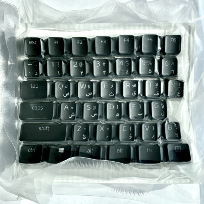 اكس بي جي | اغطية لوحة المفاتيح عربي/انجليزي - اسود| SCARAB104-BKCME