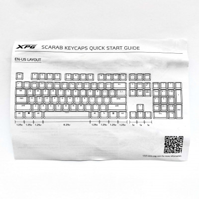 اكس بي جي | اغطية لوحة المفاتيح عربي/انجليزي - اسود| SCARAB104-BKCME