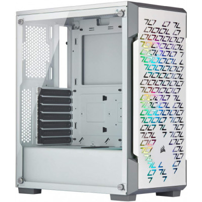 لوِّن تجميعتك بالأبيض مع iCUE 220T RGB TG Mid Tower Case, DOMINATOR® PLATINUM RGB, CX650F RGB White PSU and PF360W-ARGB Liquid Cooler 