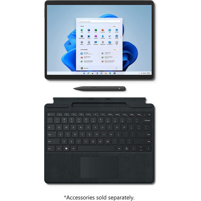 لاب توب | مايكروسوفت | Surface Pro 8, Core i7, 16GB ,512GB SSD, 13 inch Touch screen | فحمي