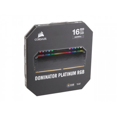 كورسير | ذاكرة | DOMINATOR® PLATINUM RGB 16GB (2 x 8GB) DDR4 DRAM 3600MHz C18 Memory Kit | CMT16GX4M2C3600C18