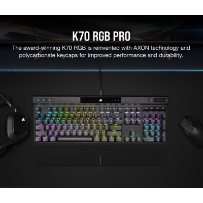 كورسير | لوحة مفاتيح الألعاب الميكانيكية K70 RGB PRO مع أغطية مفاتيح عربية  - CHERRY® | CH-9109410-AR