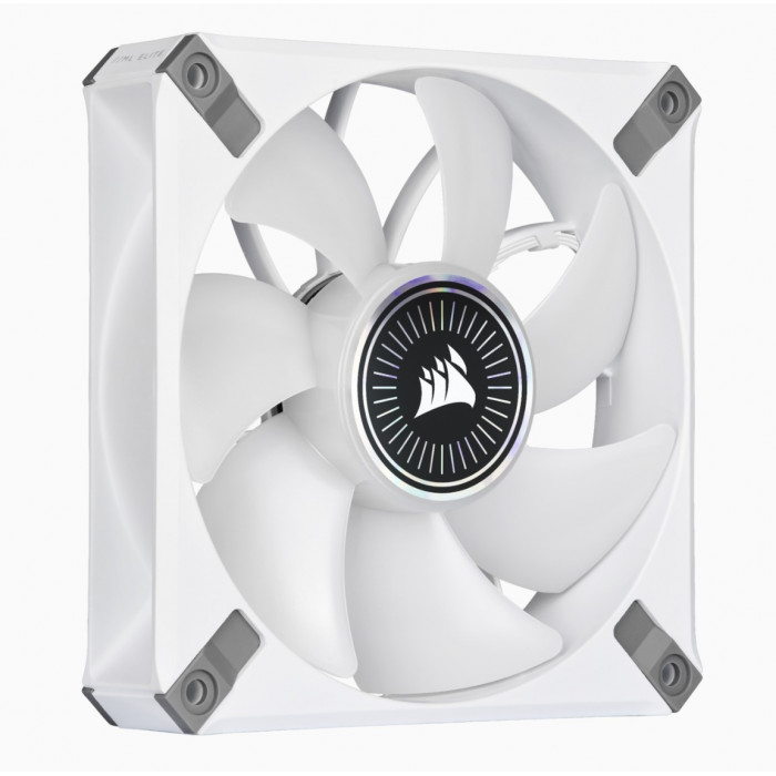 كورسير | مروحة | iCUE ML120 RGB ELITE Premium 120mm PWM Magnetic Levitation Fan — White Single Pack | CO-9050116-WW