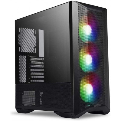 ليان لي | صندوق الكمبيوتر  LANCOOL II MESH RGB ATX من الزجاج المقوى - لون أسود | LAN2MRX