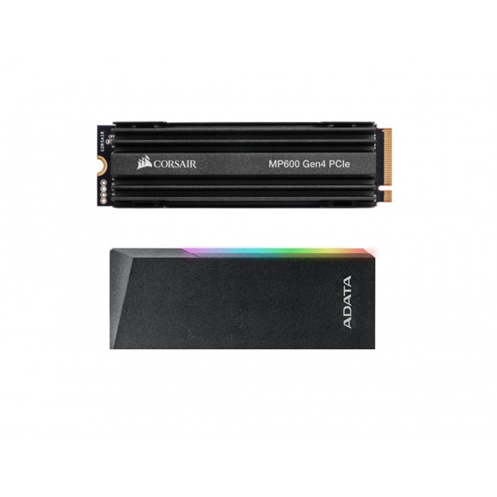 BUNDLE | CORSAIR MP600 500GB M.2 PCle4 SSD with ADATA EC700G SSD RGB Enclosure | CSSD-F500GBMP600 + AEC700GU32G2-CGY